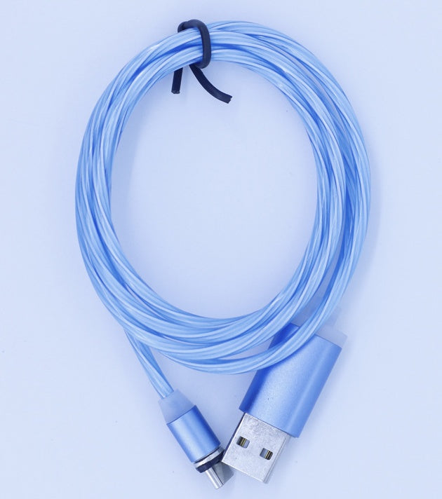 Compatible with Apple, 1m Magnetic charging Mobile Phone Cable USB Type C Flow Luminous Lighting Data Wire for iPhone/Samsung/Huawei Compatible with Apple, 1m Magnetic charging Mobile Phone Cable USB Type C Flow Luminous Lighting Data Wire for iPhone/Samsung/Huawei
